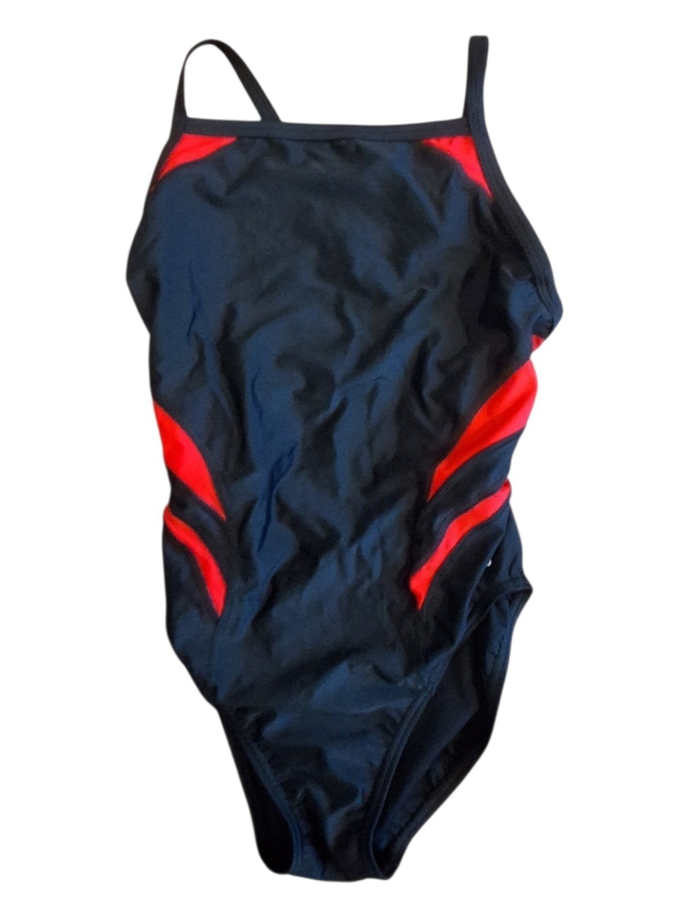 Speedo Black and Red Men's One-Piece Training Suit